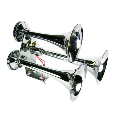 AH-D300+ Detachable Chrome/Brass 3-Tone Train Horn Assembly
